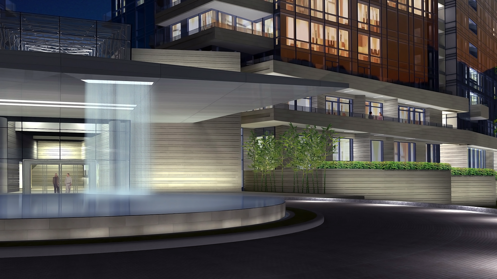 tysons-corner-ii-port-cochere-night